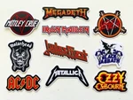 Metal / Hard Rock Vinyl Pack (10 Stickers) Set. Fixed Price $12.99.