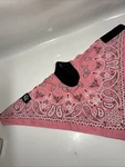 Zan Headgear Fitted Dust Face Mask Pink Paisley Bandanna Balaclava. Fixed Price $11.99.