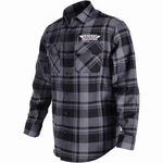 Throttle Threads Drag Specialties Plaid Mens Long Sleeve Flannel Shirt Black Sm. Fixed Price $66.86.
