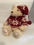 Christmas Sweater Teddy Bear Harrington 2004 Mercedes Benz Holiday Posable 14. Fixed Price $35.00.