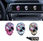 3PCS Bling Skull Car Air Condition Vent Clip, Colorful Diamond Diffuser. Fixed Price $11.99.