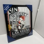 Printed Sin City Whiskey Mirror Man Cave Garage Las Vegas Pinup Girl Dorm Game. Fixed Price $34.99.