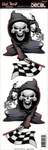 New Lethal Threat Reaper Race Flag Decal Sticker 6"X18" LT02060. Fixed Price $9.95.
