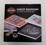 Harley Davidson 2017 Pit Stop Coaster Set 4 Pcs. New In Box. Fixed Price $14.95.
