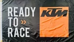 Ktm Ready Race Motorcycles 3X5FT Flag Banner Man Cave Garage. Fixed Price $20.31.