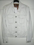 New Nwt Small Joe's Jeans Denim Moto Jacket Off White Lightly Distressed. Fixed Price $30.00.