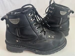 Milwaukee MB445 Outlaw Mens Leather Motorcycle Biker Boots Side Zip 10D. Fixed Price $41.65.