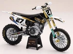 Newray 58403 1:12 Scale Rockstar Fits Husqvarna Factory Team - FC450 (black). Fixed Price $45.30.