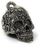 Bravo Bells 3-D Sugar Skull For Motorcycle Biker Accessory Keychain. Fixed Price $26.85.