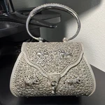 Vintage Solid Sterling Silver 925 Elephant Filigree Evening Bag 13.51 Troy Oz. Fixed Price $2250.00.