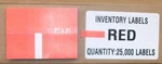 Afe Industries Red 25000 Approx 1-1/4" 3/8" Label Adhesive Decal Sticker Pad. Fixed Price $99.99.