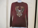 Harley Davidson Tee Studded Eagle Shirt Size Long Sleeve Nwt 96320-19VW000S. Fixed Price $49.99.