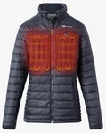 Venture Women's 13W Heated Puffer Jacket - Navy Large. Fixed Price $74.99.