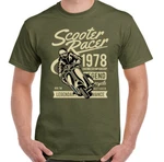 Scooter T-shirt Racer Mens Funny Mod Lambretta Vespa Paul Weller Bike Logo Top. Fixed Price $36.86.