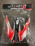 JUST1 J32 Replacement Helmet Peak Visor Merica Orange Small Mx Dirt Bike. Fixed Price $10.00.