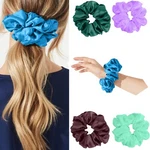 5 Women Scrunchies Elastic Hair Band Ties Silk Satin Ponytail Holders Rope. Fixed Price $9.49.