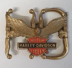1992 Solid Brass 'hd' Harley-davidson Womens Legendary Eagle Belt Buckle. Fixed Price $178.17.