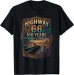 Highway 66 100 Years 1926 2026 Route Centennial T-shirt. Fixed Price $17.99.