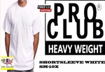 Pro Club Heavyweight T-shirt White Short Sleeve Premium Cotton Crewneck Mens Tee. Fixed Price $13.99.