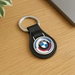 Bmw Classic Leather Keychain Car Logo Keyring Auto Fob Charm. Fixed Price $25.58.