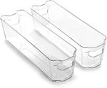 Stackable Storage Bins, Small - 2 Pack The Stacker Collection Clear Plasti. Fixed Price $25.48.