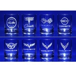 Corvette Glassware Engraved Generations C1-C8 : 13.5 Oz. Set Of. Fixed Price $107.95.