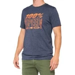 100% Trademark Logo Orange / Heather Navy T-shirt Tee Size Medium. Fixed Price $8.95.