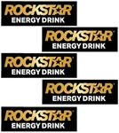Factory Effex 5PK Rockstar Text Stickers 28-90002. Fixed Price $11.19.