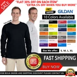 Gildan Ultra Cotton Mens G240 Crewneck Blank Long Sleeve T-shirt 2400. Fixed Price $16.81.