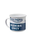 Triumph Rider's Only Enamel Coffee Mug. Fixed Price $23.99.