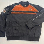 Harley Davidson Mens Xl Moto Ride Bar Shield 98553-15VM Black Orange Nylon. Fixed Price $109.99.