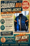 Troy Lee Designs Squadra Avia Racing Jacket Lg Full Zip Vented 79 Euc. Fixed Price $41.80.