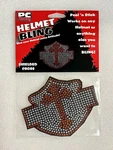 Racing Helmet Bling- Peel Stick # Pchbshield. Fixed Price $14.95.