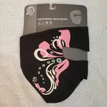 New Zan Neoprene Face Mask Pink Black Mardi Gras Butterfly Design Osfm. Fixed Price $12.00.