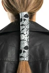 Hair Glove Neoprene Skull Paisley Ponytail Holder 8". Fixed Price $24.99.
