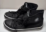 Harley-davidson Baxter Sneakers Black/white Men's Skull High Top Shoes Sz 11.5. Fixed Price $49.99.