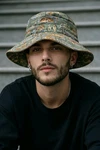 Vtg P Fly Fishing Bucket Hat Green With Trout Flies Size Medium Made The Usa. Fixed Price $19.99.