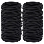 Ties For Thick Hair, Black Ponytail Holders Women Girls 100PC. Fixed Price $7.99.