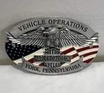 Vehicle Operations Motor Harley-davison York Pennnsylvania Belt Buckle. Fixed Price $19.99.