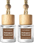 Classy Car Air Freshener 2-PACK, Mahogany Teakwood Essential Oil Diffuser. Fixed Price $23.33.