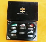 Harley Davidson 2004 Mini Gas Tank Set Shadow Box Display Ornament Collectible. Fixed Price $30.00.