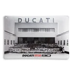 Ducati Anniversary Advertising Tin Sign Metal Plaque New. Fixed Price $40.55.