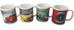 4PC Official Ford Mustang Vintage 1965 1971 Coffee Mugs Cup Set.. Fixed Price $31.99.
