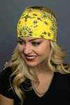 Hair Glove Yellow Paisley Faith W/gems Ez Bandz Series #50077 Biker Headband. Fixed Price $25.99.