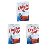 Dream Whip Topping Mix Pack Of 3 6 Ounce Sweet Creamy Desserts. Fixed Price $30.79.