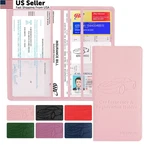 Valardoh Premium Registration And Insurance Card 9.5" X 5.1" 0.4", Pink. Fixed Price $9.65.