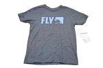 Fly Racing 352-0526YS Small Charcoal/blue Youth Primary T-shirt Nos. Fixed Price $23.24.