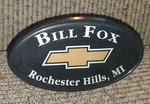 Bill Fox Rochester Hills Michigan Vtg Chevrolet Truck Dealer Trailer Hitch Cover. Fixed Price $24.99.