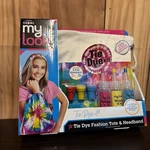 Tie Dye Bag And Hair Kit. Fixed Price $10.00.