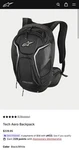Alpinestars Tech Aero Backpack Black. Fixed Price $190.00.